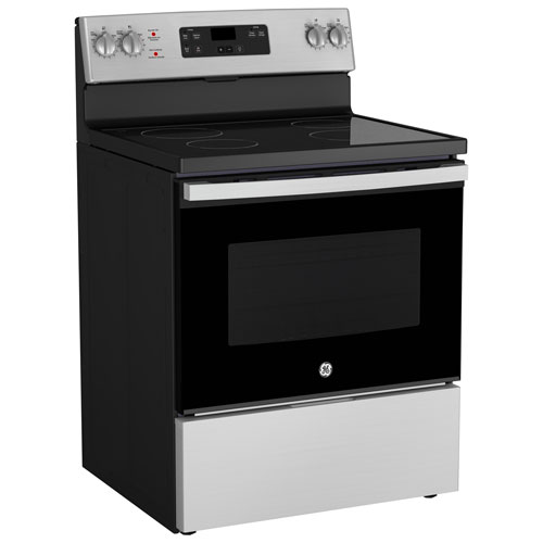 Cuisinière électrique autonome 5,0 pi³ 30 po de GE - Inox