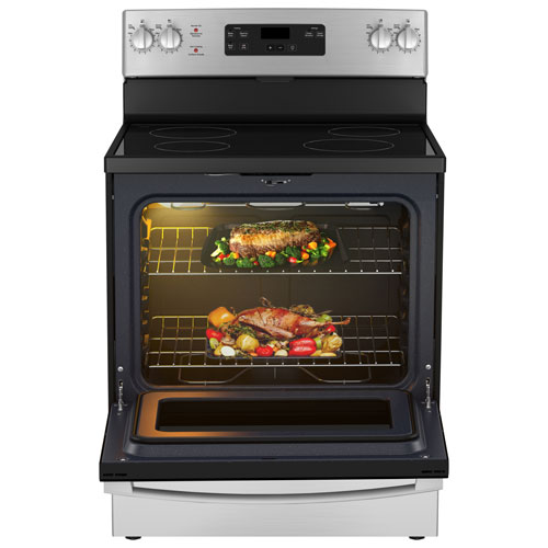 Cuisinière électrique autonome 5,0 pi³ 30 po de GE - Inox