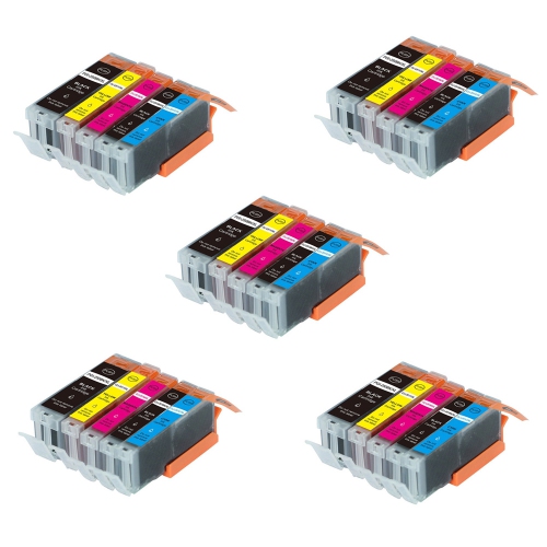 axGear Canon PGI-250XL CLI-251XL Compatible Ink Cartridge High Yield 5 Combo PGBK/BK/C/M/Y