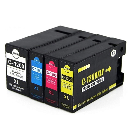 axGear Canon PGI-1200XL Compatible Ink Cartridge Combo High Yield BK/C/M/Y MAXIFY MB2020, MB2120