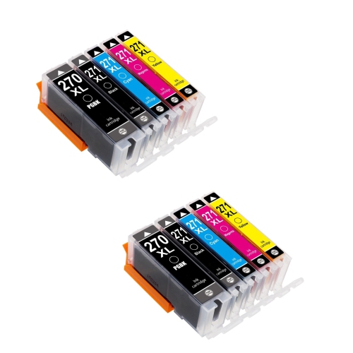 axGear Canon PGI-270XL CLI-271XL Compatible Ink Cartridge 2 Combo High Yield PGBK/BK/C/M/Y PIXMA MG5720, MG5721