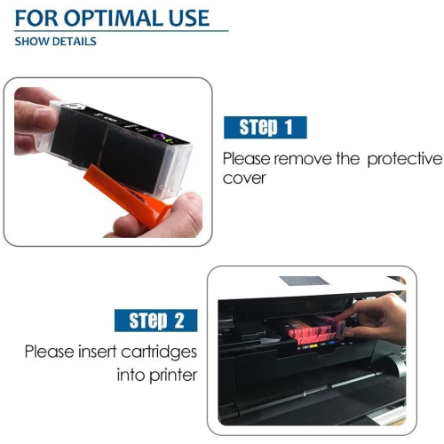 axGear Canon PGI-270XL CLI-271XL Compatible Ink Cartridge 2 Combo High Yield PGBK/BK/C/M/Y PIXMA MG5720, MG5721