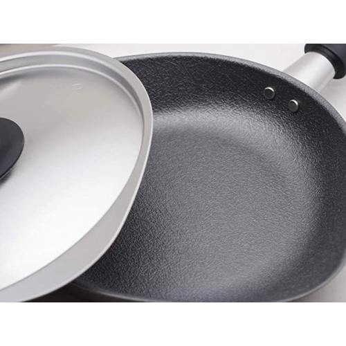 Sori Yanagi Carbon Steel Frying Pan Nitrided Double Fiber 25cm with lid
