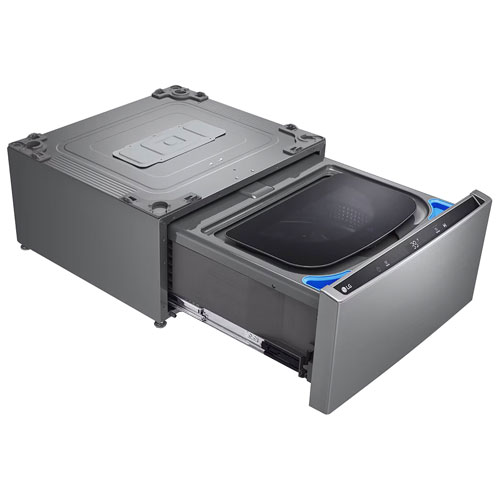 LG Sidekick 27" 1.0 Cu. Ft. Laundry Pedestal Washer - Graphite Steel