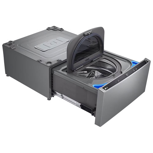 LG Sidekick 27" 1.0 Cu. Ft. Laundry Pedestal Washer - Graphite Steel