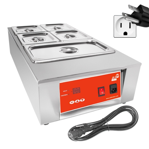 AR-D2002-5 Digital Electric Chocolate Melter | 12 kg Commercial Chocolate Heater | 5 Tanks | 110V