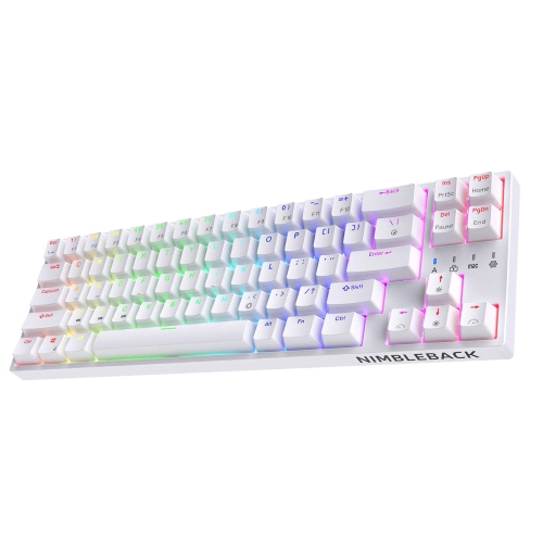 LTC NB681 Nimbleback Wired 65% Mechanical Keyboard, RGB Backlit Ultra-Compact 68 Keys Gaming Keyboard with Hot-Swappable Switch and Stand-Alone