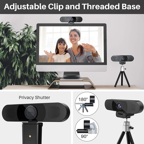 3 in 1 Conference Webcam 1080P Webcam with Microphone EMEET C980 Pro USB Camera