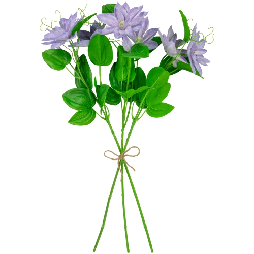 Real Touch™ Purple Artificial Lotus Floral Sprays, Set of 6 - 25"