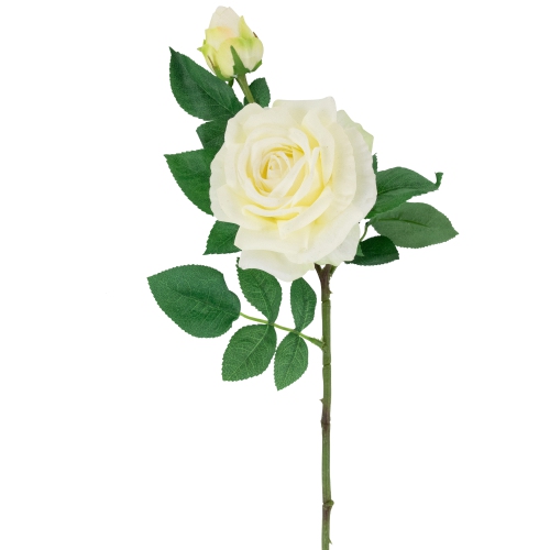 Real Touch™ White Artificial Rose Stems, Set of 6 - 26"