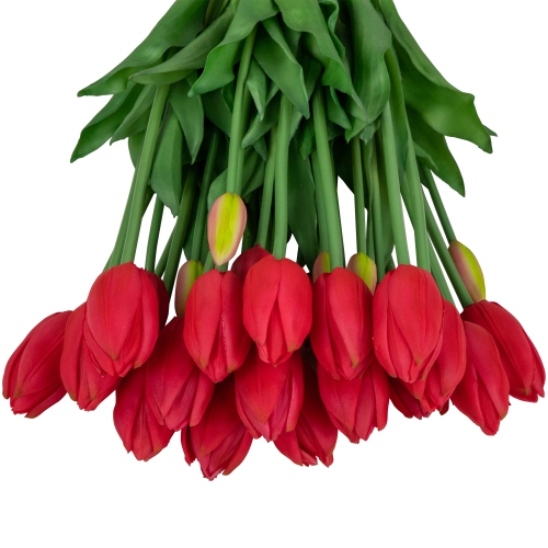 Real Touch™ Pink Artificial Tulip Floral Bundles Set of 6 - 18"