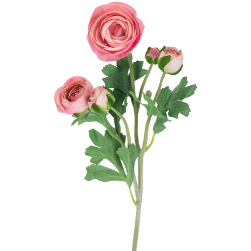 Real Touch™ Light Pink Ranunculus Artificial Floral Sprays, Set of 6 - 21"