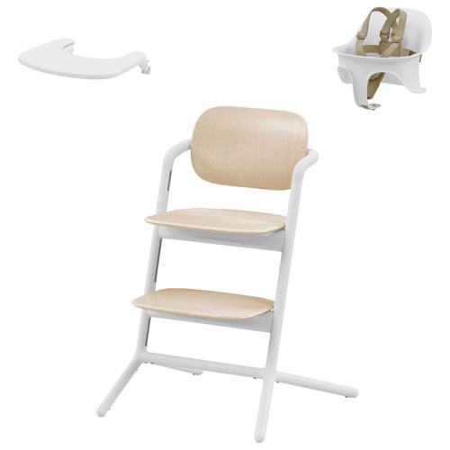 Chaise haute 3-en-1 Lemo 2 de Cybex - Blanc sable