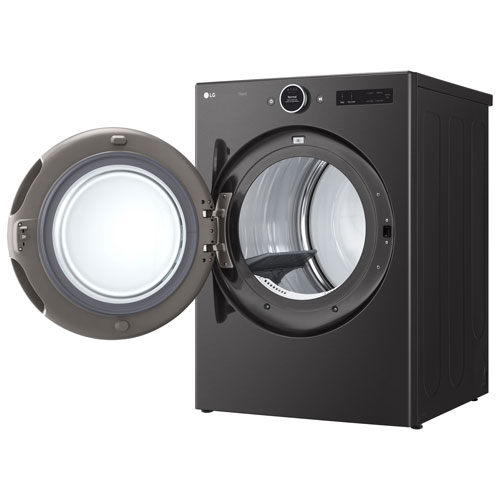 Sécheuse électrique à vapeur de 7,4 pi³ de LG - Acier noir