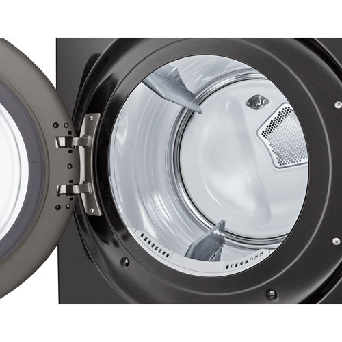 Sécheuse électrique à vapeur de 7,4 pi³ de LG - Acier noir