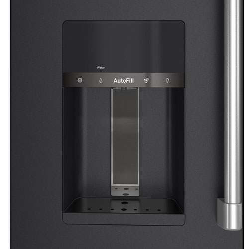 Réfrigérateur à deux portes 22,3 pi³ 36 po à distributeur d'eau/glace Café - Noir mat