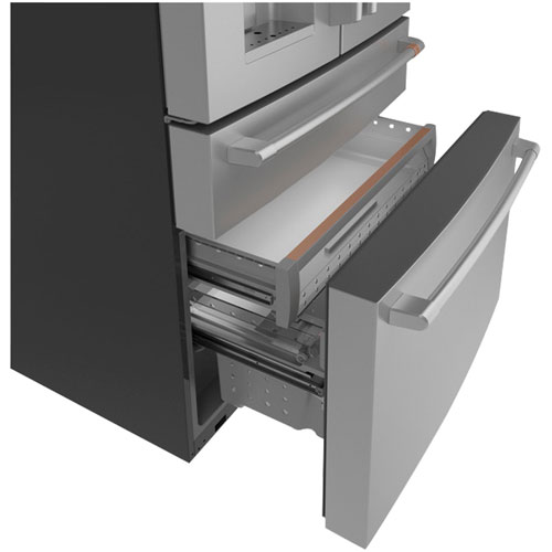 Café 36" 22.3 Cu. Ft. French Door Refrigerator with Water & Ice Dispenser - Stainless Steel