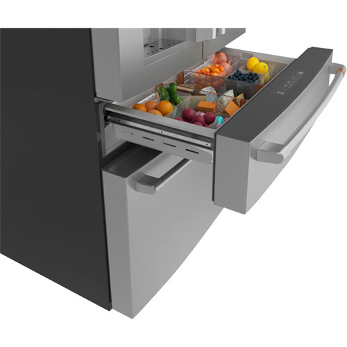 Café 36" 22.3 Cu. Ft. French Door Refrigerator with Water & Ice Dispenser - Stainless Steel