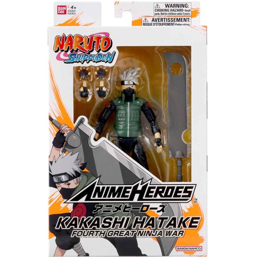 Naruto Shippuden 6 Inch Action Figure Anime Heroes - Kakashi Hatake Fourth Ninja War