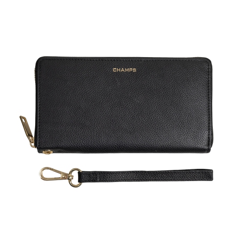 CHAMPS Gala Collection Leather Zip-Clutch RFID Wallet