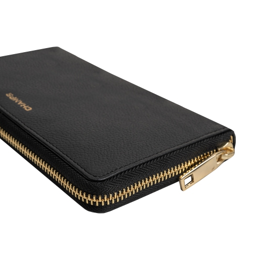 CHAMPS Gala Collection Leather Zip-Clutch RFID Wallet