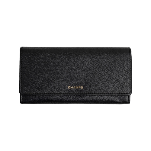 CHAMPS Gala Collection Leather Flap-Clutch RFID Wallet | Best Buy Canada