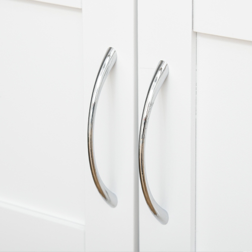 HOMCOM – Chariot de cuisine à roulettes avec tiroir, étagère à 9 bouteilles de vin, armoires de rangement, comptoir en bois