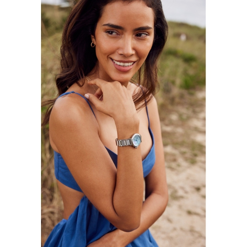 Citizen Ladies Citizen L Mae Eco-Drive Watch 29.5mm Silver-Tone Stainless Steel Case and Bracelet with Light Blue Dial