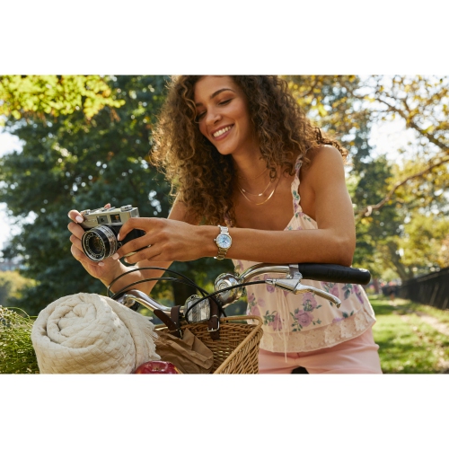 Citizen Ladies Citizen L Mae Eco-Drive Watch 29.5mm Silver-Tone Stainless Steel Case and Bracelet with Light Blue Dial