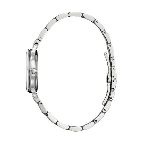 Citizen Ladies Classic Coin Edge Eco-Drive Watch 29mm Silver-Tone Stainless Steel Case and Bracelet with Silver-Tone Dial