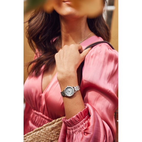 Citizen Ladies Classic Coin Edge Eco-Drive Watch 29mm Silver-Tone Stainless Steel Case and Bracelet with Silver-Tone Dial