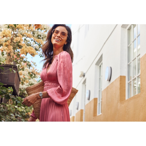 Citizen Ladies Classic Coin Edge Eco-Drive Watch 29mm Silver-Tone Stainless Steel Case and Bracelet with Silver-Tone Dial