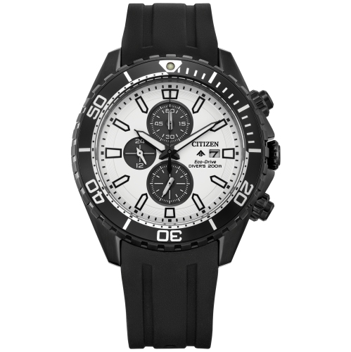 CITIZEN  Mens Promaster Dive Eco-Drive Watch 45MM Black Stainless Steel Case Black Polyurethane Strap With Dial (Ca0825-05A) In White