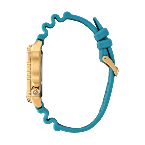 Citizen Unisex Promaster Dive Eco-Drive Watch 44mm Gold-Tone Stainless Steel Case Blue Polyurethane Strap with Blue Dial