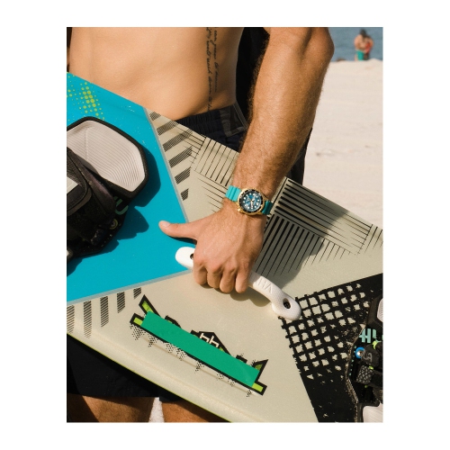 Citizen Unisex Promaster Dive Eco-Drive Watch 44mm Gold-Tone Stainless Steel Case Blue Polyurethane Strap with Blue Dial