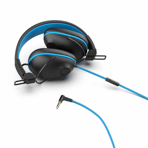 JLab JBuddies Pro Wired Headphones Black/Blue