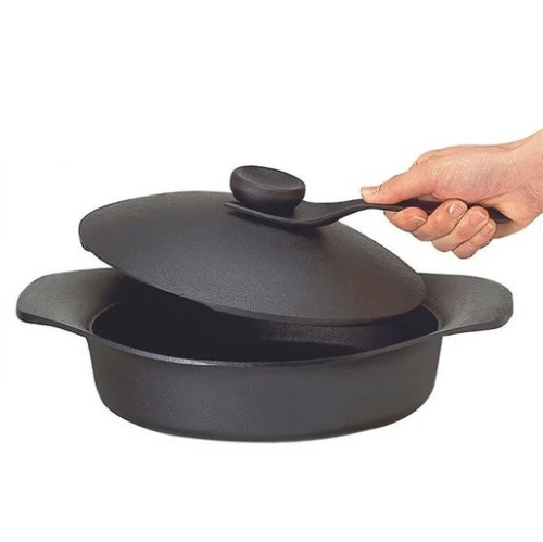 Sori Yanagi TEKKI Grill Pan 22cm with cast iron lid and handle