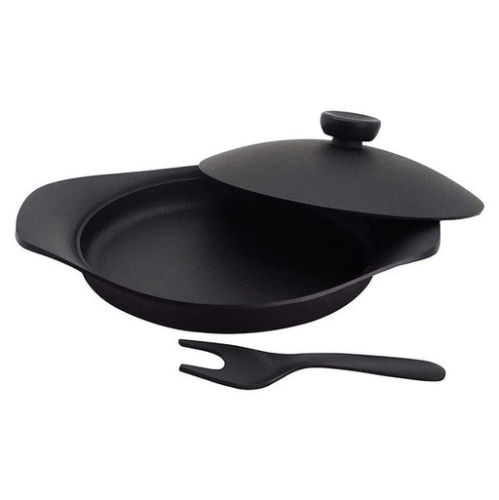 Sori Yanagi TEKKI Oil Pan 22cm with cast iron lid and handle