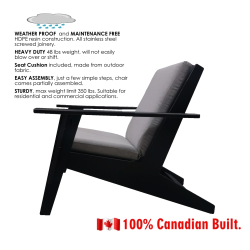 Modern Lounge Chair Indoor/Outdoor , Adirondack Chair