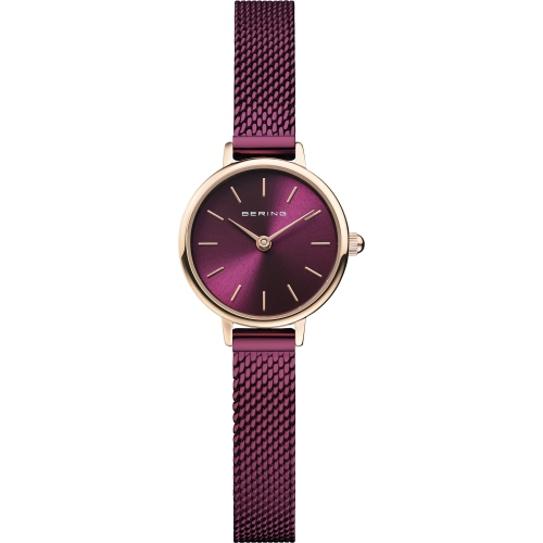 BERING  Ladies Classic Stainless Steel Watch In Rose Gold/purple In Multicolor