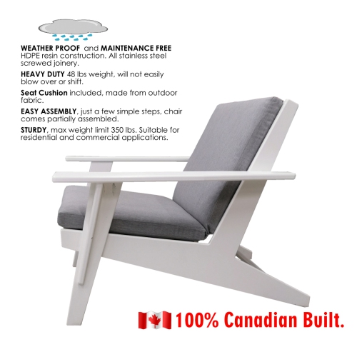 Modern Lounge Chair Indoor/Outdoor , Adirondack Chair