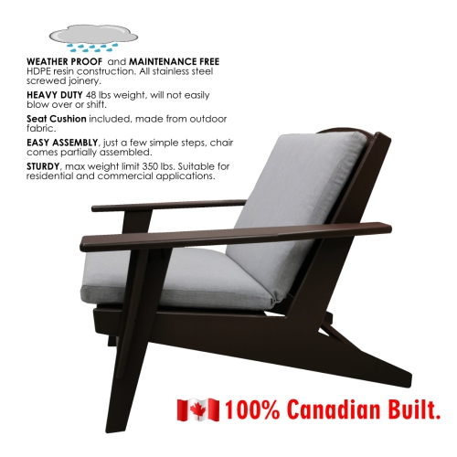 Modern Lounge Chair Indoor/Outdoor , Adirondack Chair