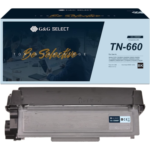 G&G Select Remanufactured Toner Cartridge Replacement for Brother TN660 TN-660 for Dcp-l2520dw Dcp-l2540dw Mfc-l2700dw Mfc-l2720dw Mfc-l2740dw