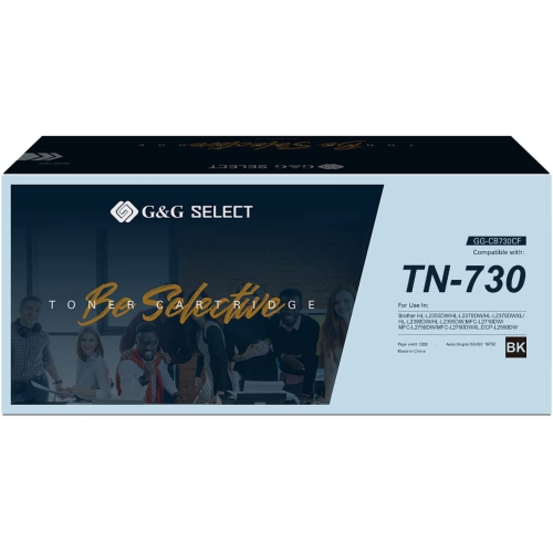 G&G Select Remanufactured Toner Cartridge Replacement for Brother TN730 TN-730 for HL-L2350DW DCP-L2550DW HL-L2395DW HL-L2390DW HL-L2370DW Printer