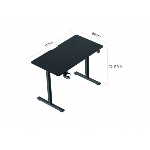 MSW Electric Adjustable Height Standing Desk, 43x 24 Inch