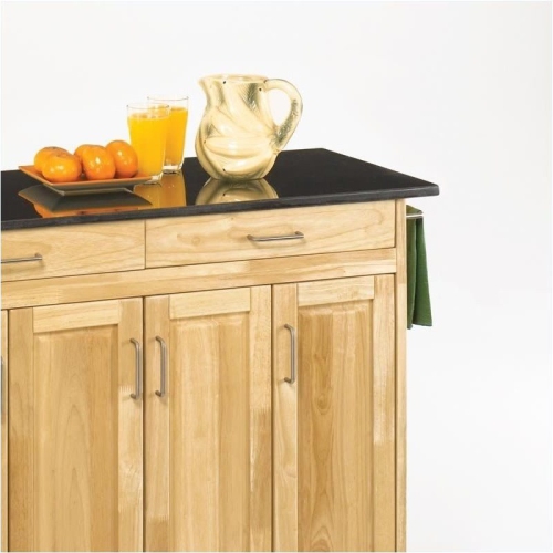 Desserte de cuisine de 49 po en granite Hawthorne de couleur naturelle