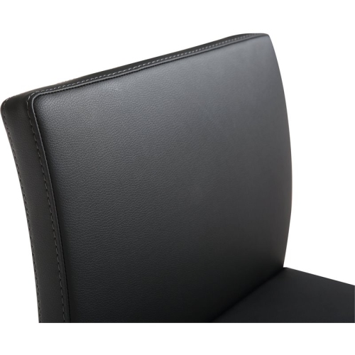 TOV Furniture Parma 26" Steel/Fabric Counter Stools in Black/Gold