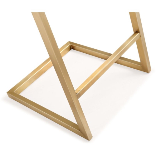 TOV Furniture Parma 26" Steel/Fabric Counter Stools in Black/Gold