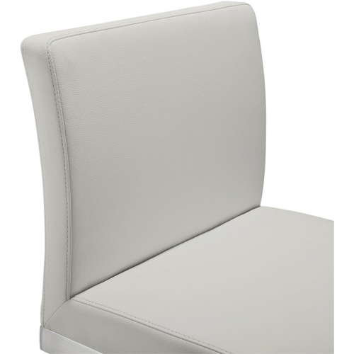 TOV Furniture Parma 26" Contemporary Fabric Counter Stools in Gray