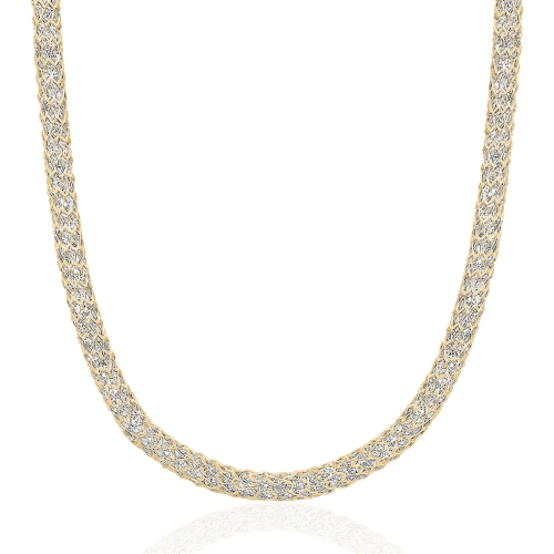 CLUB ROCHELIER  5A Cubic Zirconia Vintage Necklace In Gold